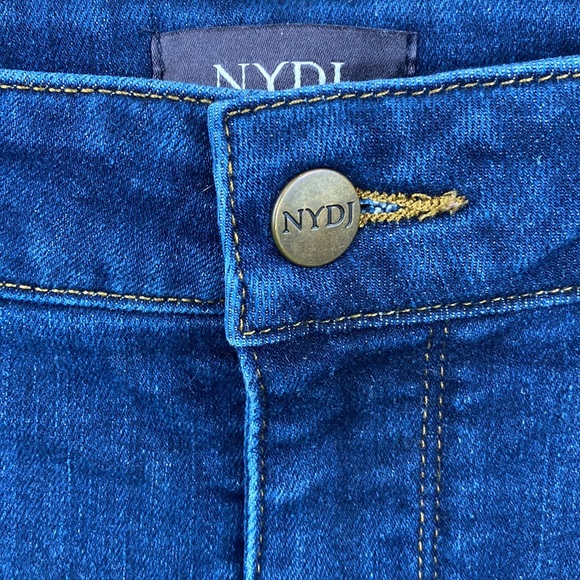 NYDJ Petite Marilyn Straight Dark Wash Jeans - Picture 5 of 16